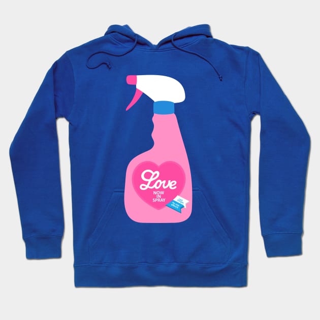 Pink Love in spray Hoodie by XOOXOO